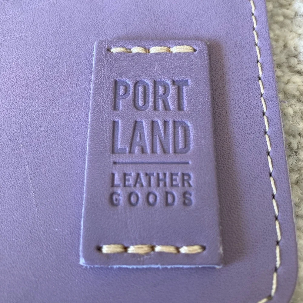 Portland Leather Goods PLG Lavender purple Adriana Wristlet Wallet Discontinued